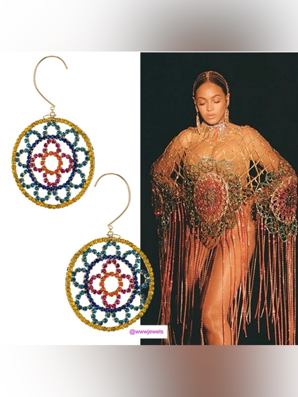 AREA Crystal Statement Earrings – As Seen on Beyoncé ✨